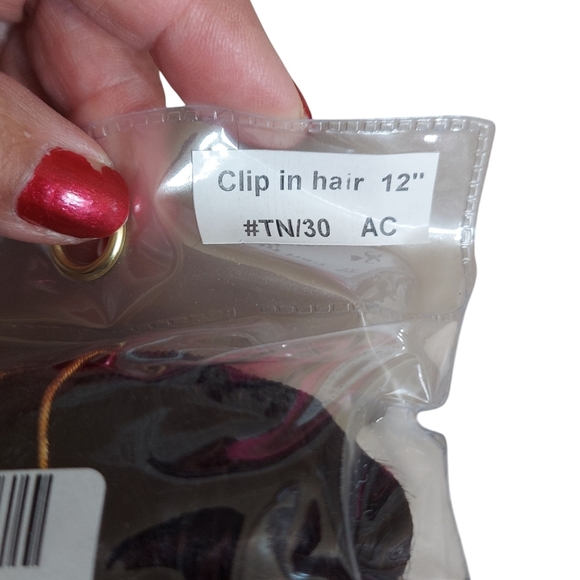 Sassina 100% Remy Human Hair Extensions Brown flowing Into Ginger 12" - Picture 4 of 14